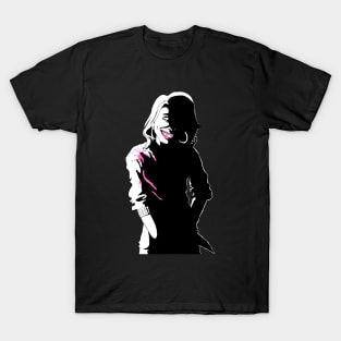 Woman With Knife Nightmare Fuel Series for Horror Fans T-Shirt